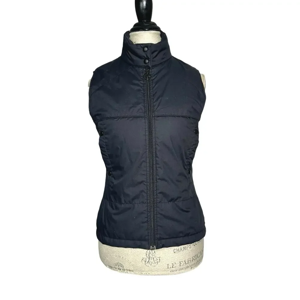 Lacoste | Women | Black Quilted Sporty Chic Layering Puffer Vest | EU 36 Small